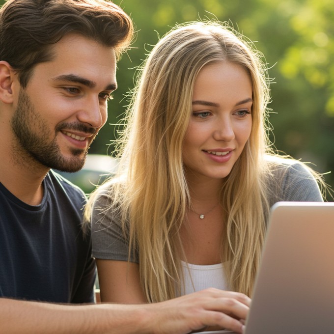 mujer creando una pagina web