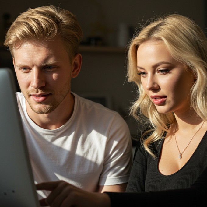 personas leyendo una pagina web